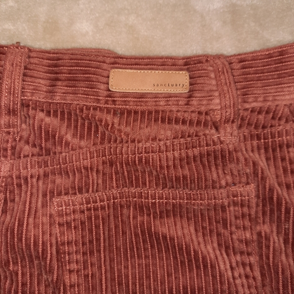 Sanctuary rust colored denim corduroy skirt - Picture 5 of 5
